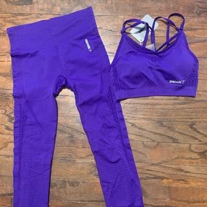 NWT Gymshark Energy Highwaisted set INDIGO